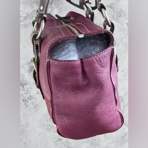 Coach F10887 Y2K Chelsea Leather Satchel (Burgundy) - EUC - Picture 8 of 11